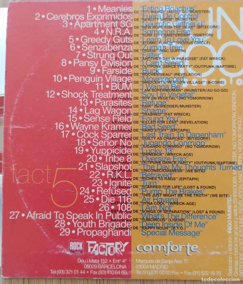 CDs de m&uacute;sica: CD recopilatorio &rdquo;Punk rock megaexplosi&oacute;n&rdquo; - Foto 3