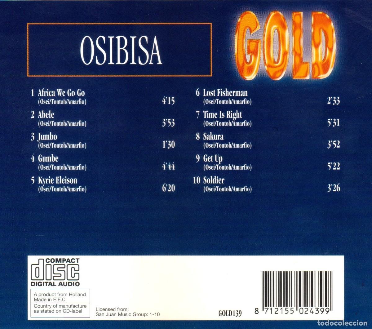 CDs de m&uacute;sica: OSIBISA. GOLD. RECOPILATORICO. CD. - Foto 2
