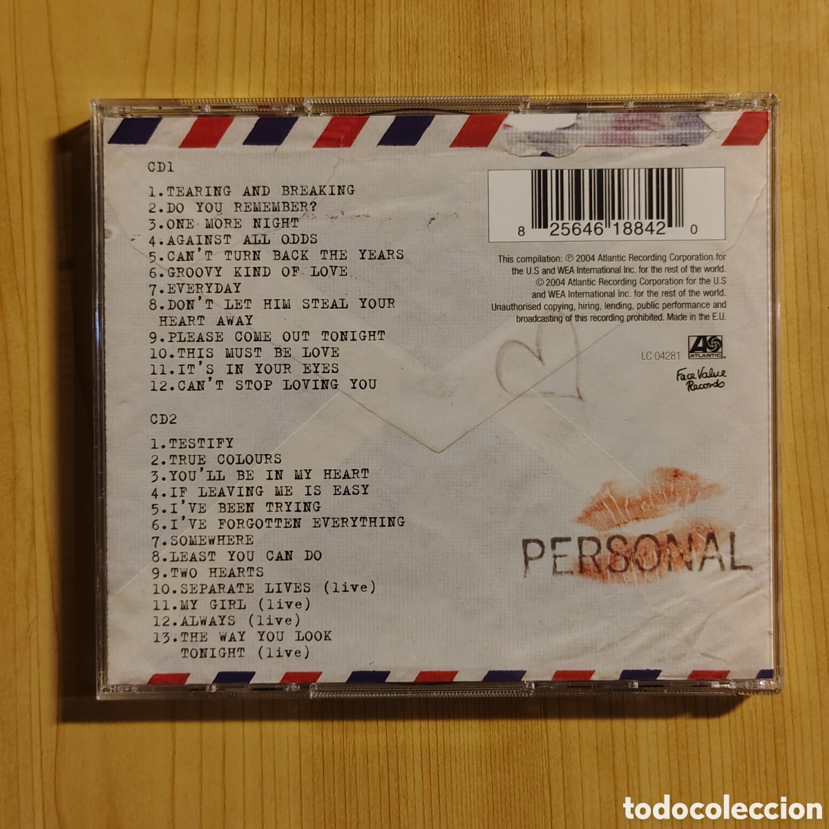 CDs de m&uacute;sica: Phil Collins - Love Songs - Foto 2