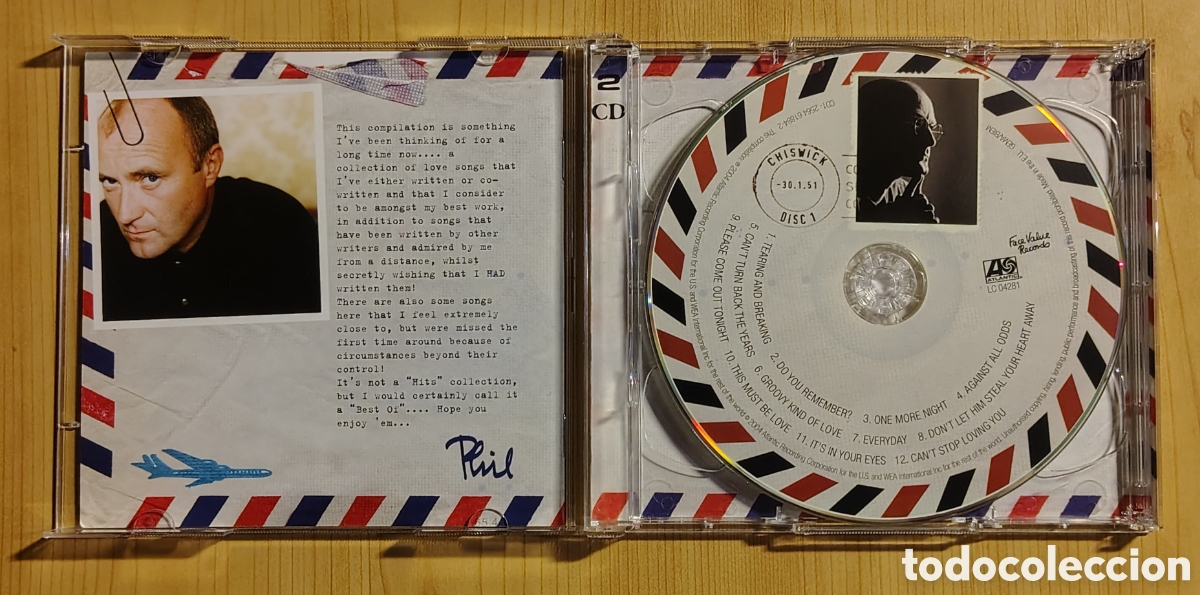 CDs de m&uacute;sica: Phil Collins - Love Songs - Foto 3