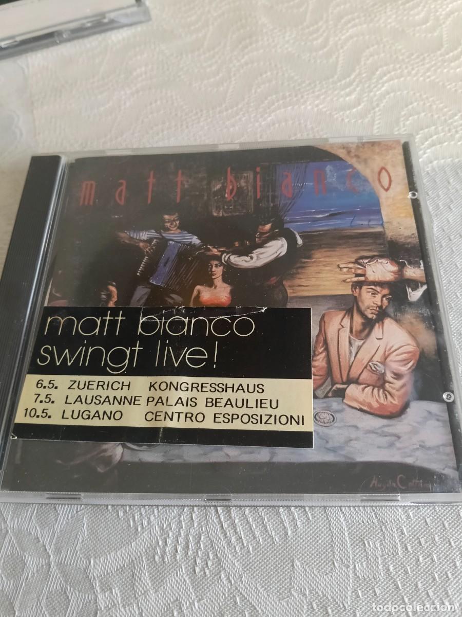 CDs de m&uacute;sica: RAR CD. MATT BIANCO. MISMO TITULO. STICKER CONCIERTOS