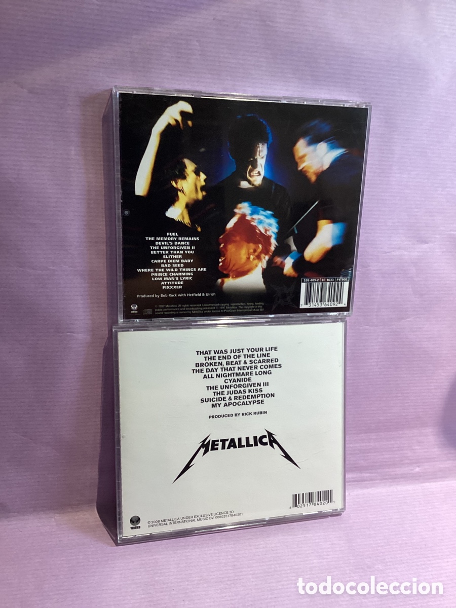 CDs de m&uacute;sica: Lote 2 Discos - Metallica - Foto 2