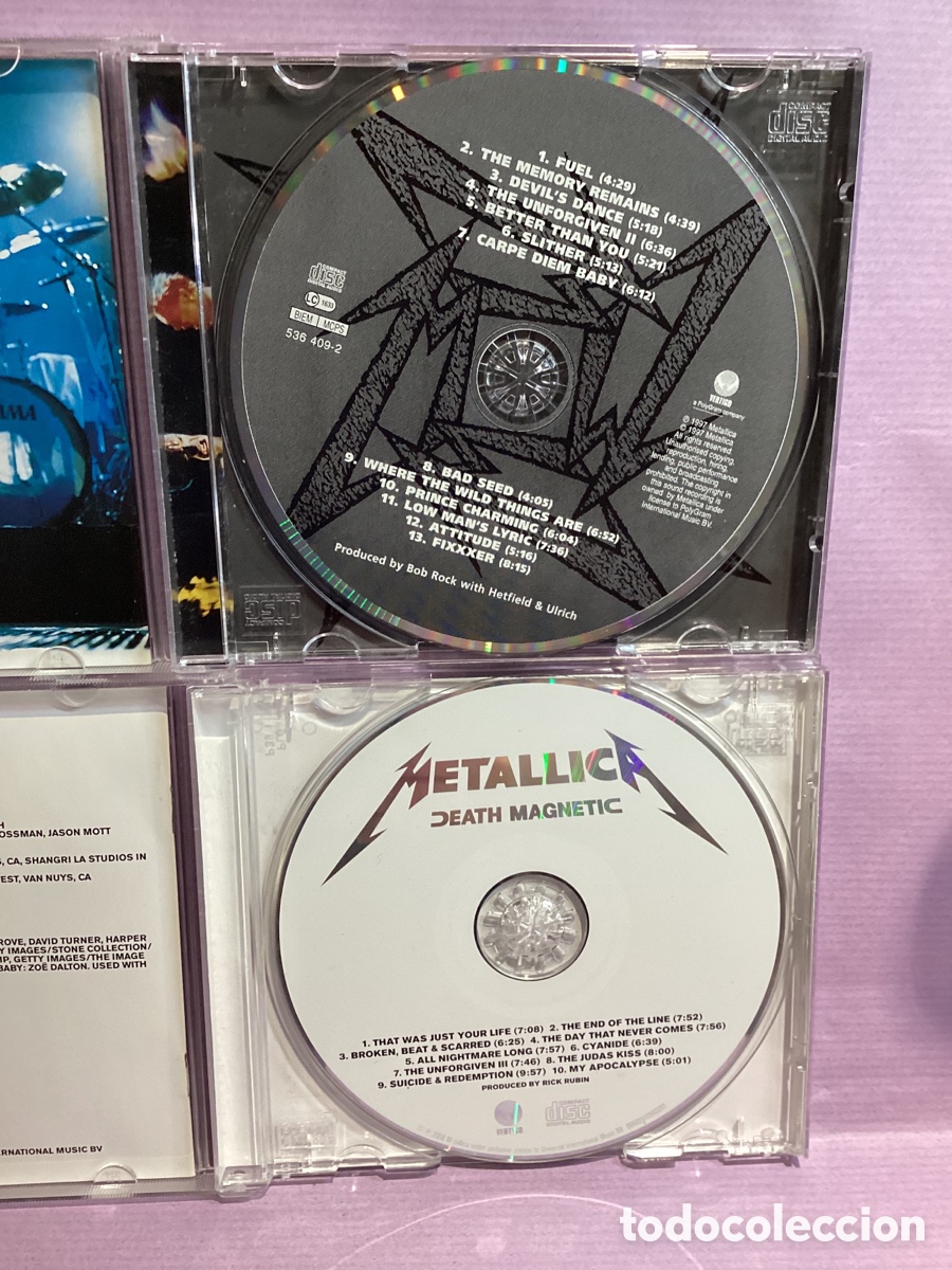 CDs de m&uacute;sica: Lote 2 Discos - Metallica - Foto 4