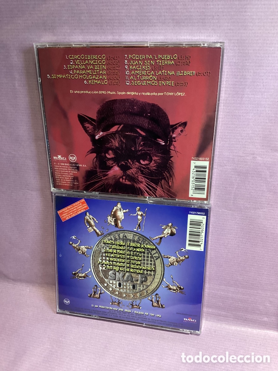 CDs de m&uacute;sica: Lote 2 Discos - Ska-p - Foto 3