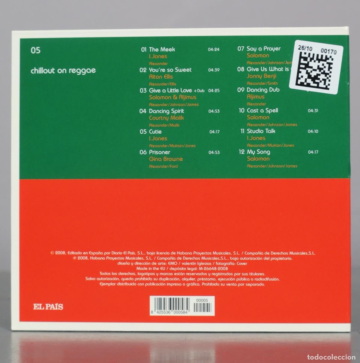 CDs de m&uacute;sica: CD. Chillout On Reggae - El Pa&iacute;s - Foto 2