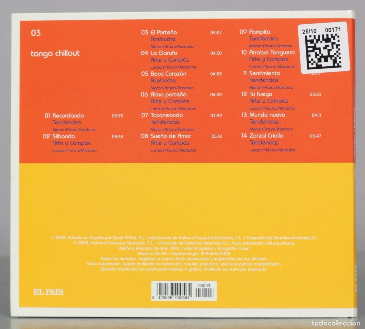 CDs de m&uacute;sica: CD. Caminito - Tango Chillout - El Pa&iacute;s - Foto 2