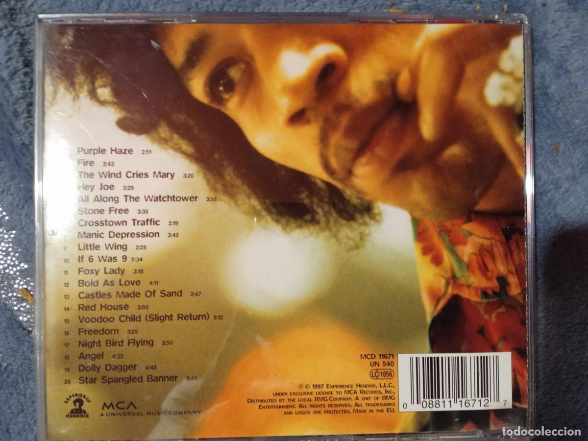 CDs de m&uacute;sica: jimi hendrix - experience hendrix - the best of - Foto 2