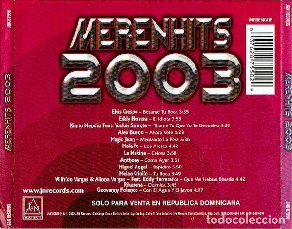 CDs de m&uacute;sica: Various &ndash; Merenhits 2003 - Foto 2
