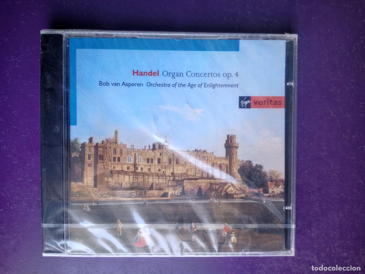 CD de M&uacute;sica: George Frideric Handel - Bob van Asperen &lrm;&ndash; Organ Concertos, Op. 4 - CD VIRGIN 1996 PRECINTADO