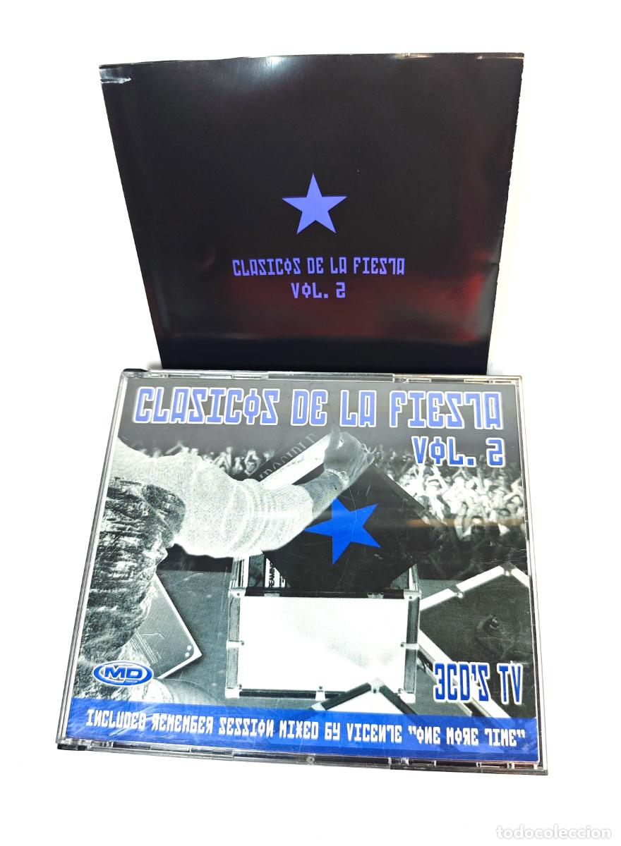 Music CDs: CL&Aacute;SICOS DE LA FIESTA VOL. 2 &ndash; 3 CD &ndash; 2004 &ndash; Techno, Dance, House, Remember 90s &ndash; DJ Vicente One Mor