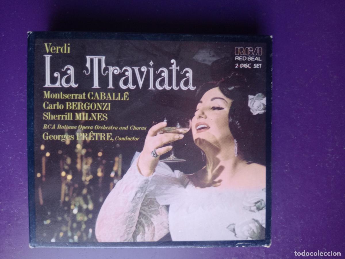 CDs de m&uacute;sica: Verdi - LA TRAVIATA - Montserrat Caball&eacute;, Bergonzi, Milnes - GEORGES Pr&ecirc;tre - DOBLE CD RCA - OPERA