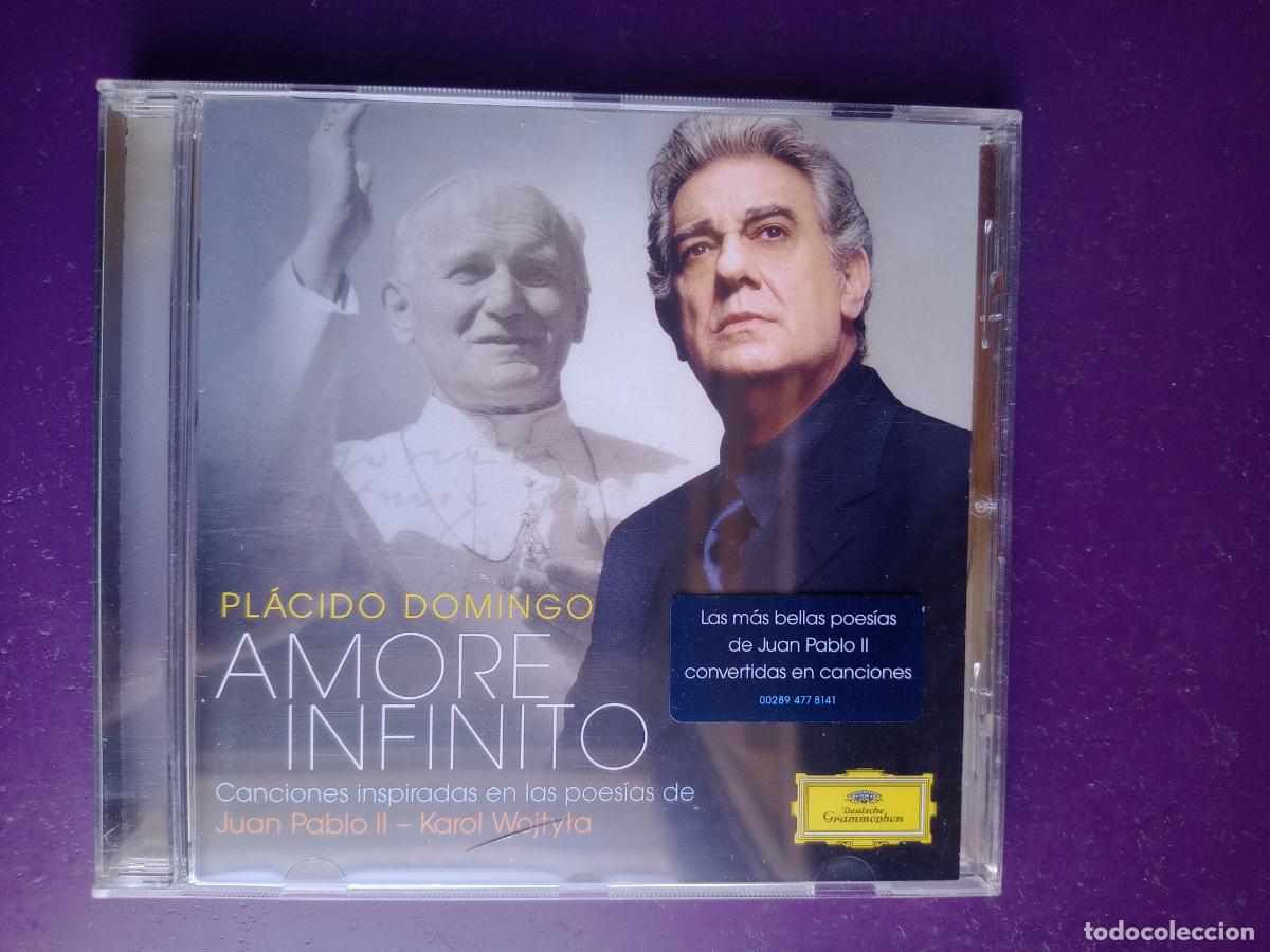 Musik-CDs: Pl&aacute;cido Domingo - AMORE INFINITO - CD DEUTSCHE 2008 - RELIGIOSO, JUAN PABLO II -