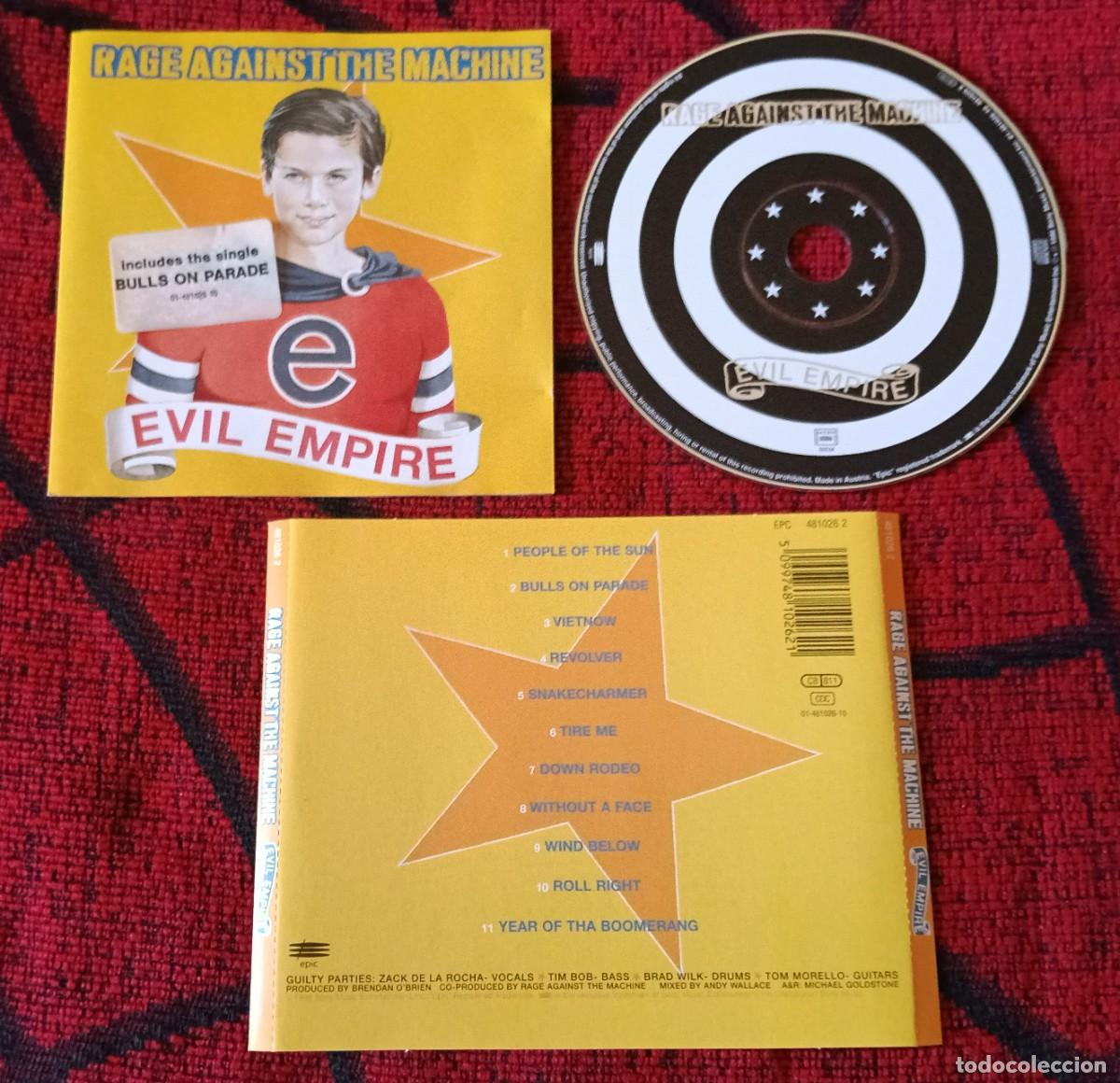 CDs de m&uacute;sica: RAGE AGAINST THE MACHINE ** Evil Empire ** CD 1996 - Foto 1