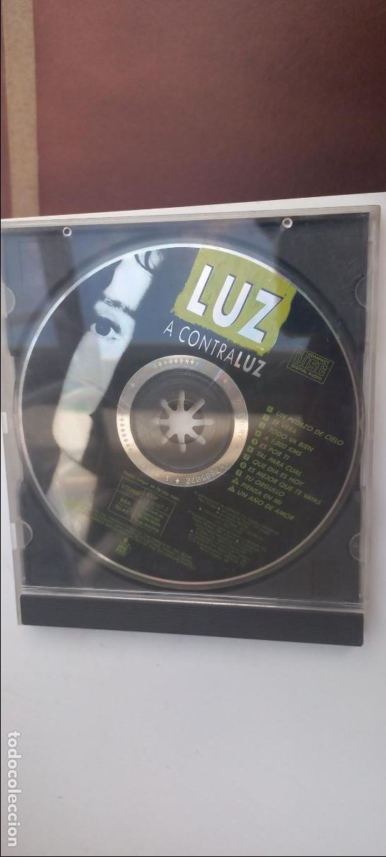 CDs de m&uacute;sica: Luz &ndash; A Contraluz Luz Casal. Hispavox. 1991. Solo el CD