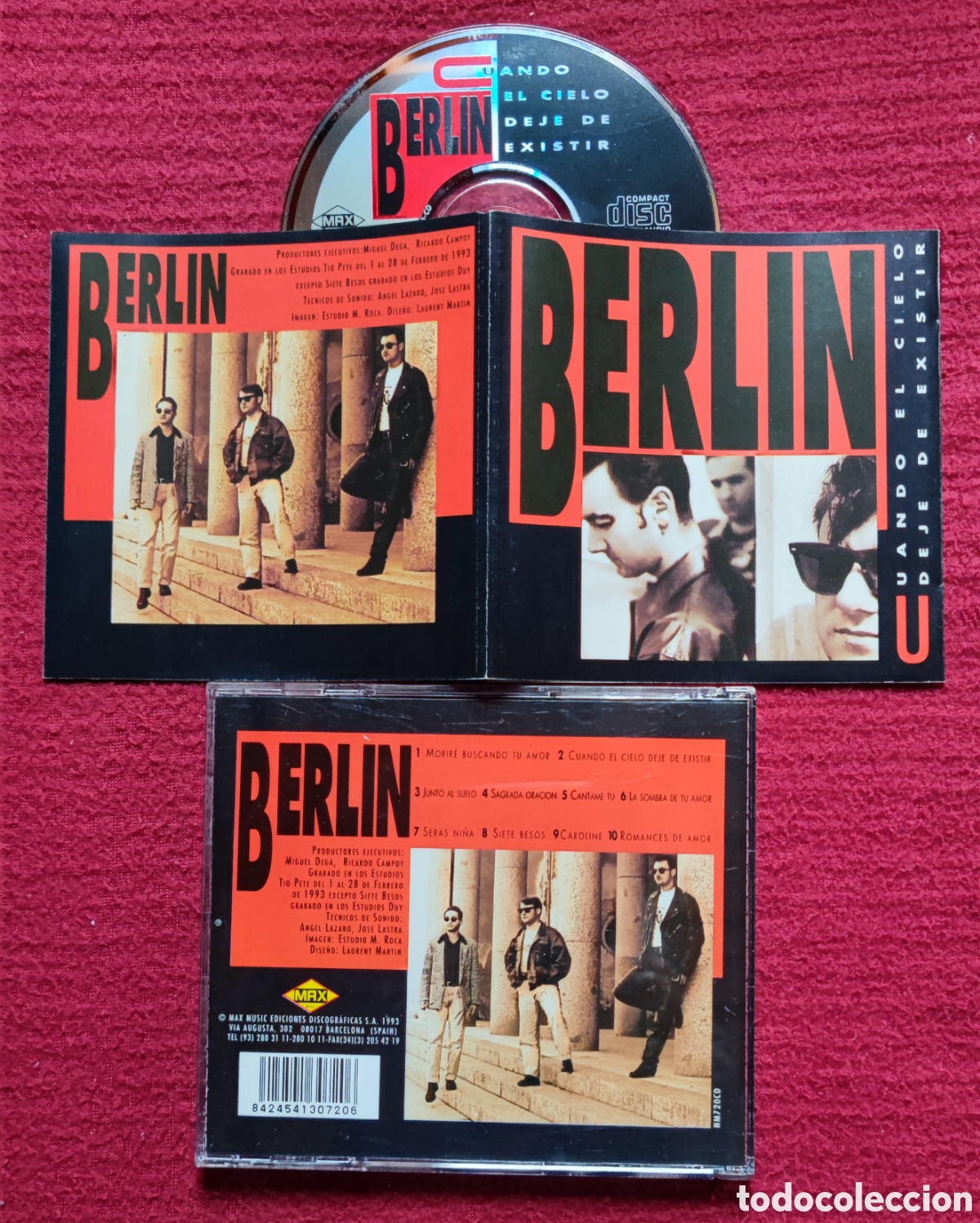 CDs de m&uacute;sica: BERLIN: Cuando el cielo deje de existir. Cd 1993 MAX Music.