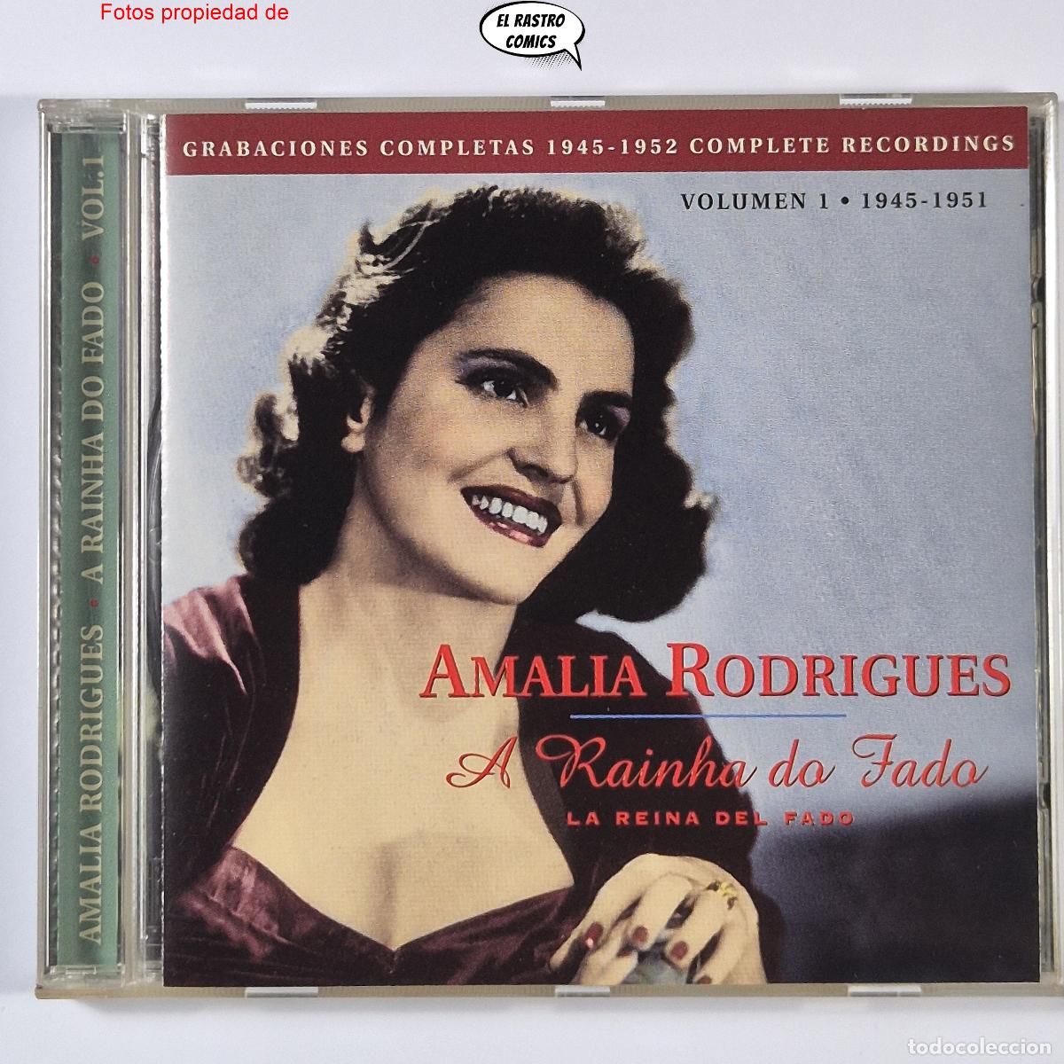 CDs de Musique: Am&aacute;lia Rodrigues, Grabaciones Completas 1945-1951 Volumen 1 La Reina del Fado, CD Blue Moon 1998 mbe