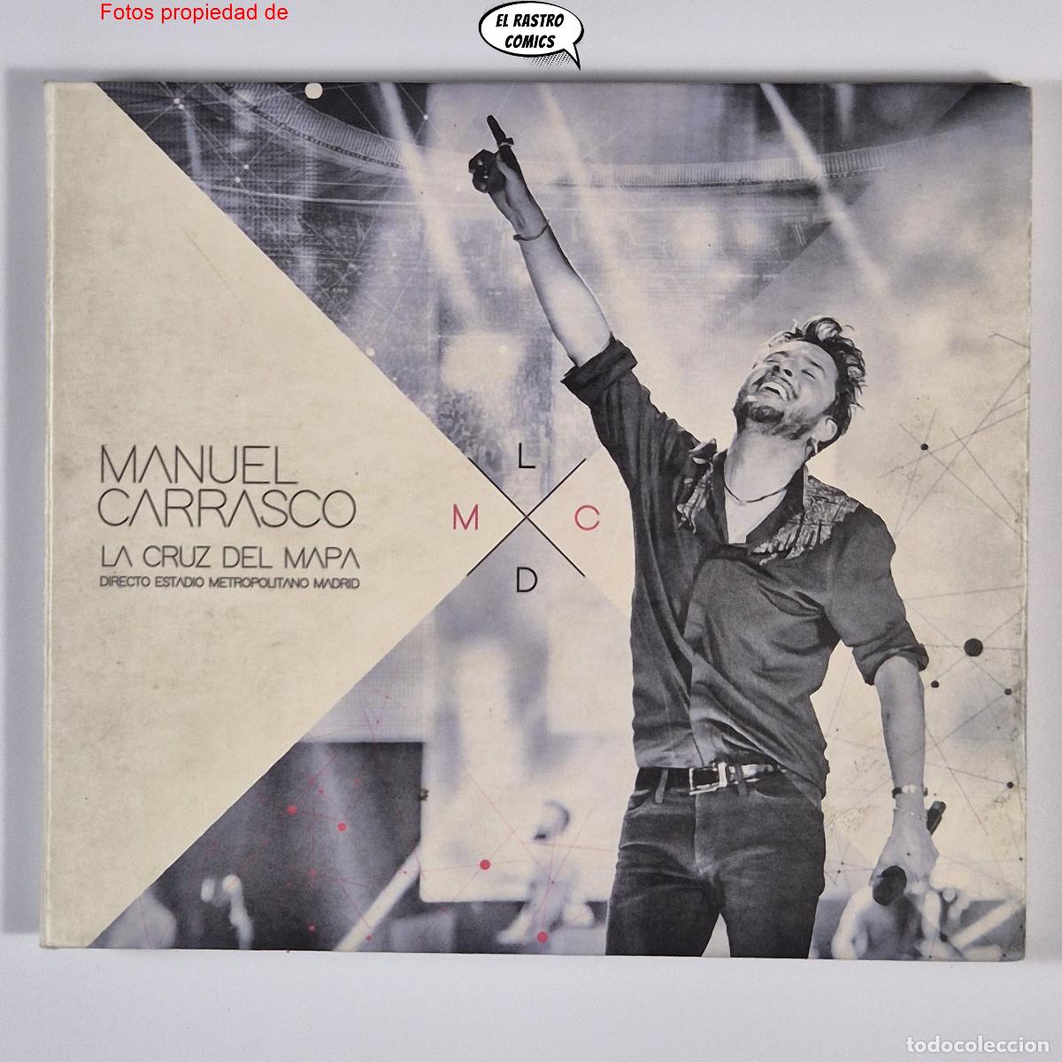 CD di Musica: Manuel Carrasco, La Cruz del Mapa, Directo Estadio Metropolitano Madrid, doble, CD + DVD con libreto