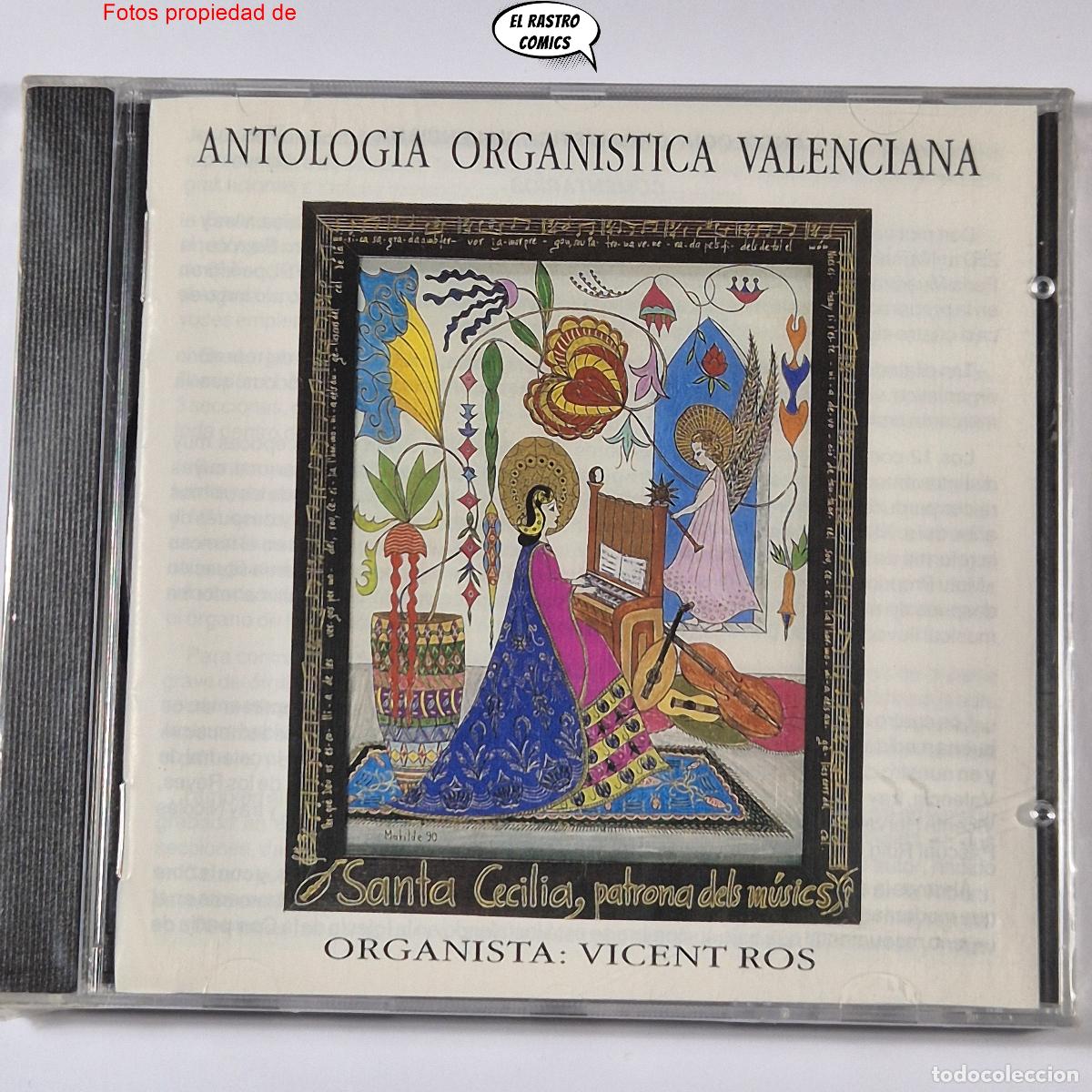 CDs de m&uacute;sica: Vicent Ros, Antolog&iacute;a Organ&iacute;stica Valenciana, CD precintado, SOMAGIC 1994, Valencia, &oacute;rgano