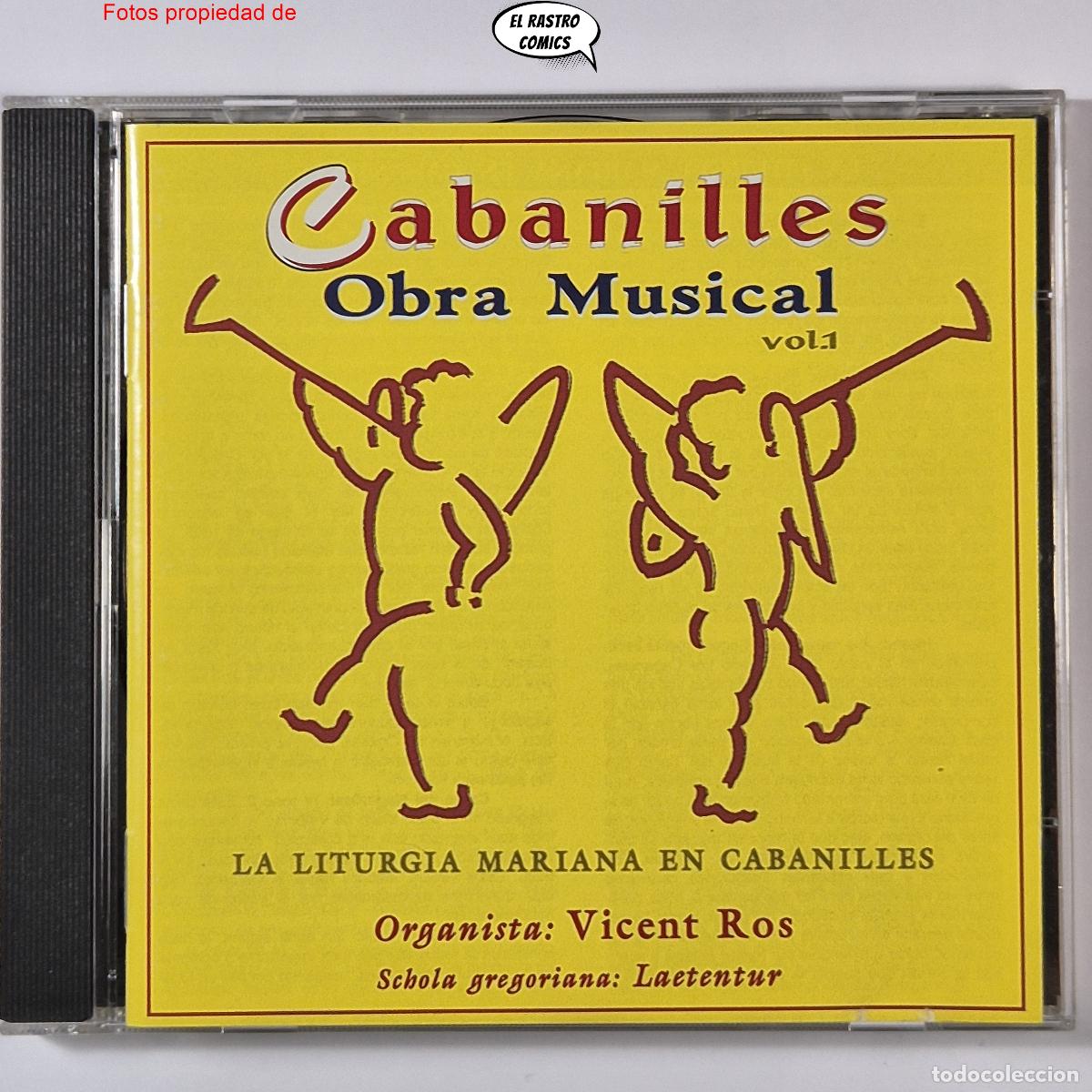 CDs de m&uacute;sica: Cabanilles, Obra Musical vol 1, La Liturgia Mariana en Cabanilles, Vicent Ros (organista), CD Gadir