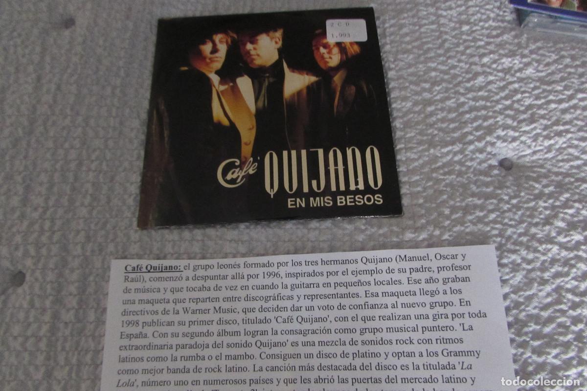 CD de M&uacute;sica: CAFE QUIJANO - EN MIS BESOS - CD SINGLE CADENA 100