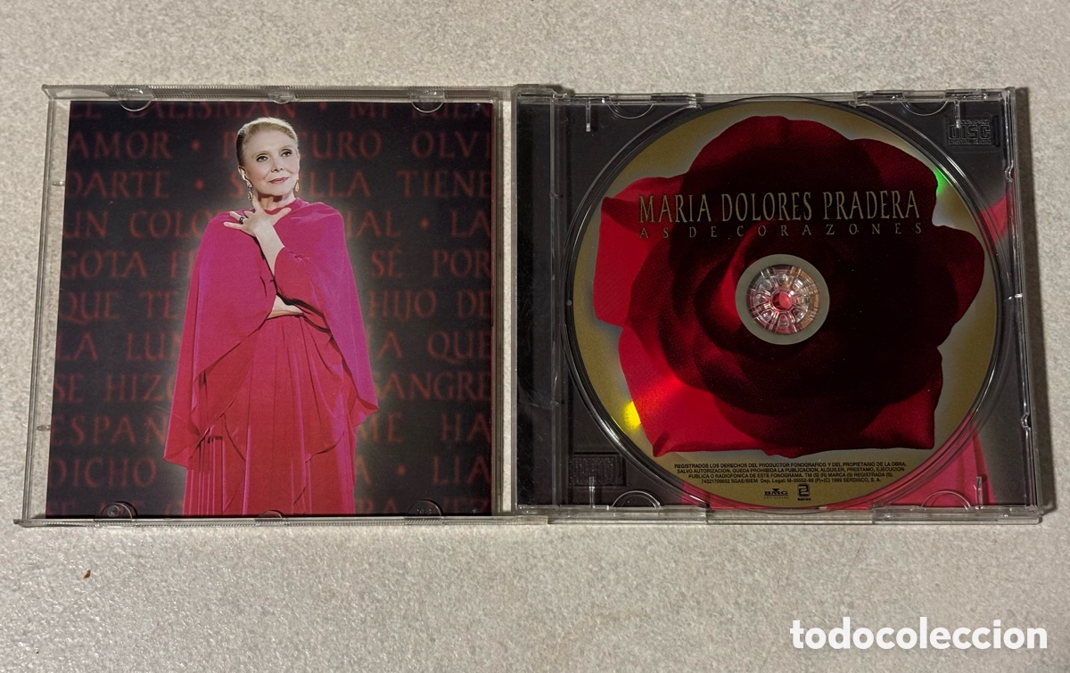 CDs de m&uacute;sica: Mar&iacute;a Dolores Pradera As de Corazones CD - Foto 4
