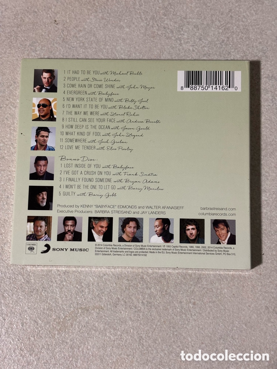 CDs de m&uacute;sica: Barbra Streisand Partners CD - Foto 2