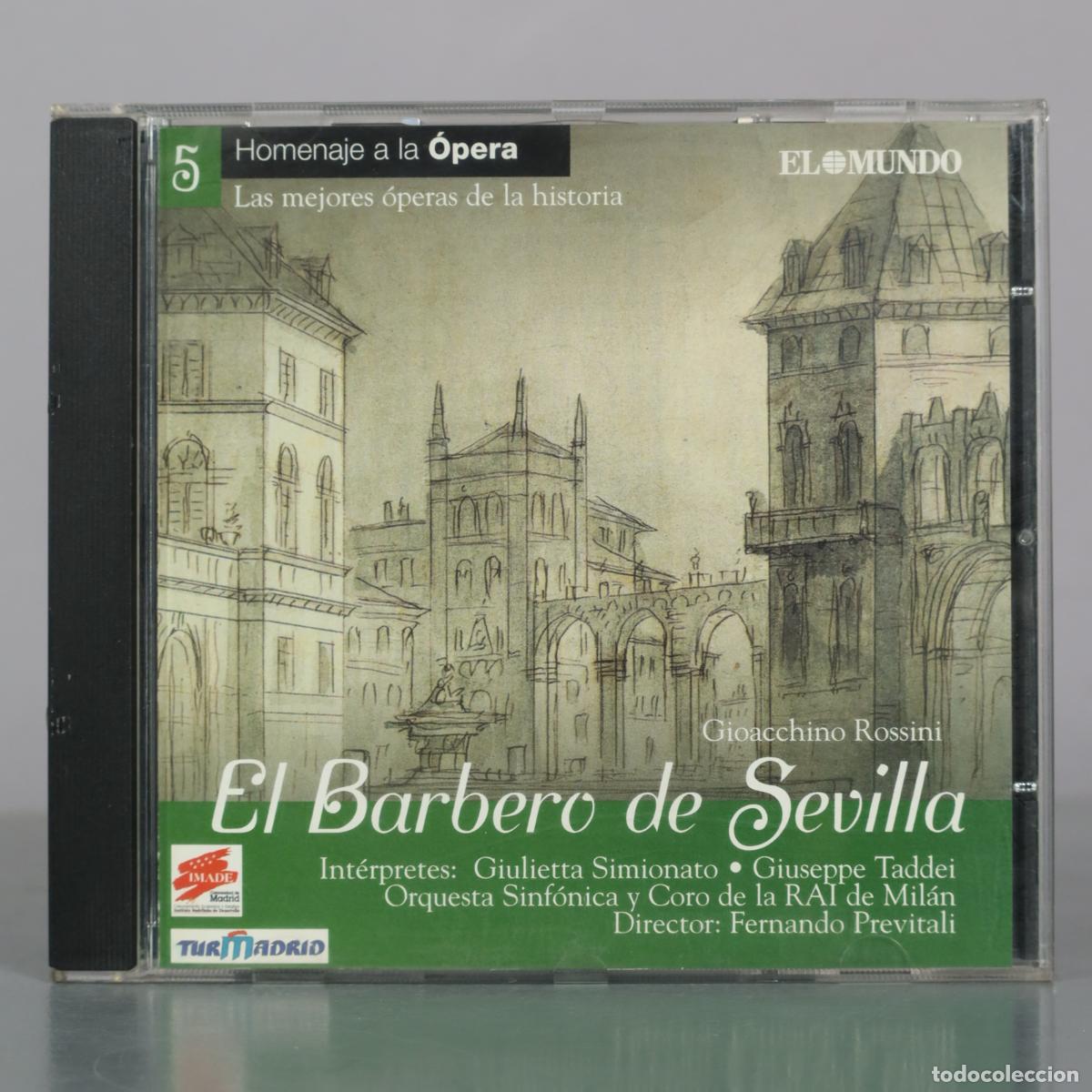 CDs de m&uacute;sica: CD. El Barbero de Sevilla - Gioacchino Rossini - Giulietta Simionato, Giuseppe Taddei, Orquesta