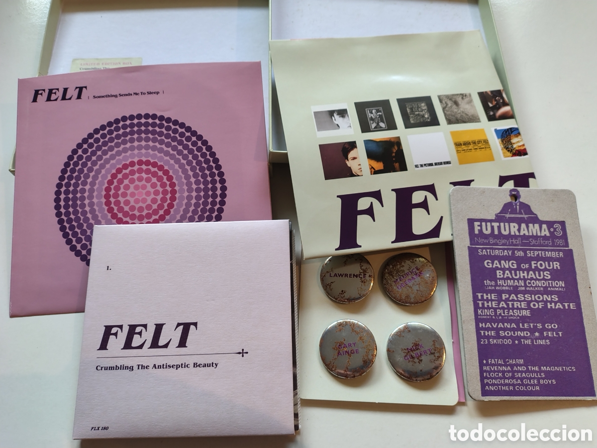 CDs de m&uacute;sica: FELT Crumbling The Antiseptic Beauty 1981 LIMITED BOX CD + 7'' POSTER 2016 CHERRY RED LAWRENCE