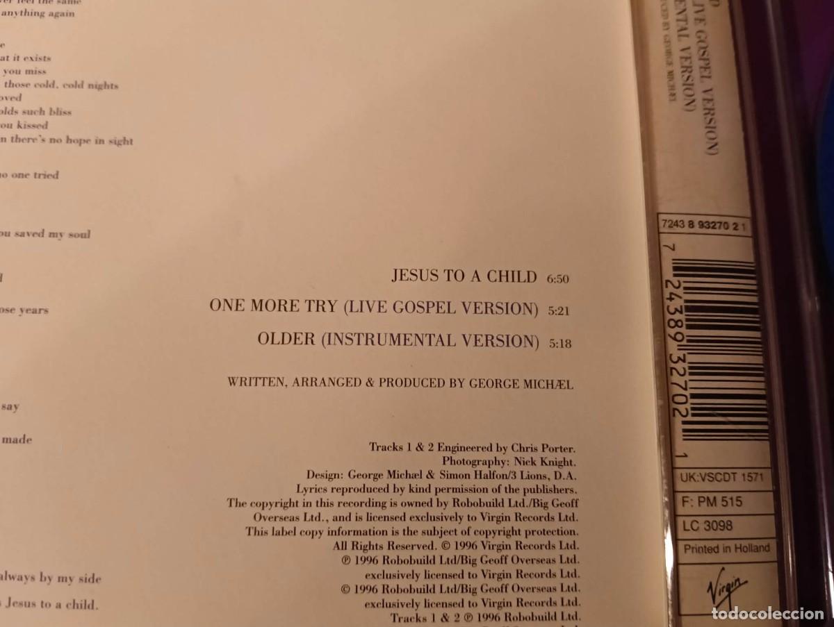 CDs de m&uacute;sica: CD Single George Michael - Jesus To A Child - Foto 2