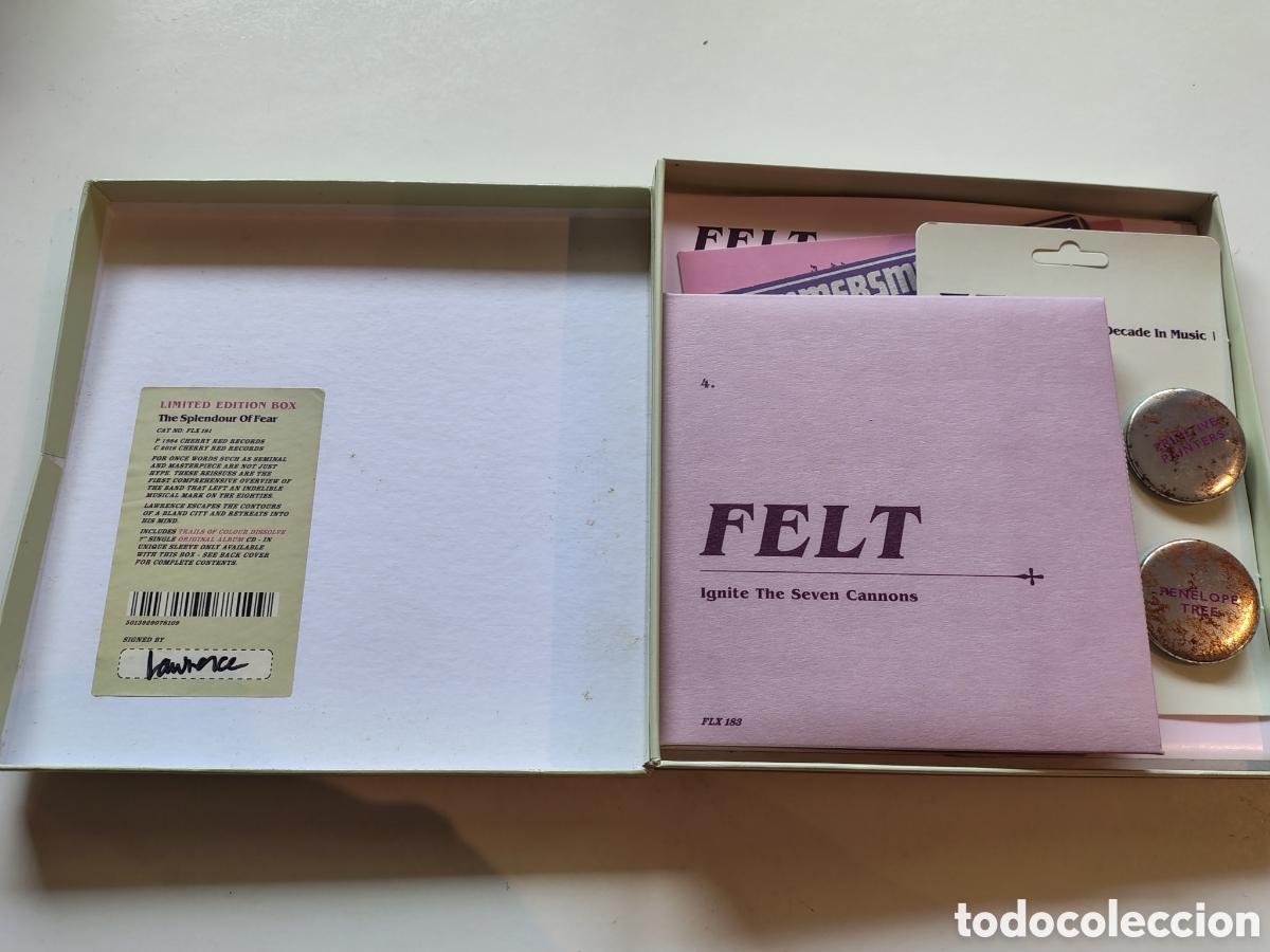 Music CDs: FELT Ignite The Seven Cannons 1985 CD + 7'' POSTER 2016 CHERRY RED LAWRENCE LIMITED BOX