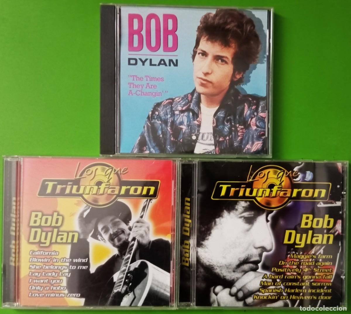 CDs de Musique: Lote de 3 CDs de BOB DYLAN: The times they are a changin' / Los que triunfaron (1 y 2)