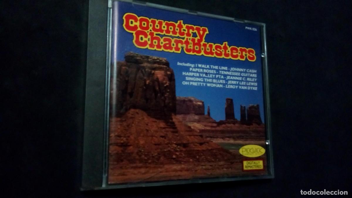 CDs de Musique: COUNTRY CHARTBUSTERS - I WALK THE LINE, JOHNNY CASH, PAPER ROSES.../ CD ALBUM 1987
