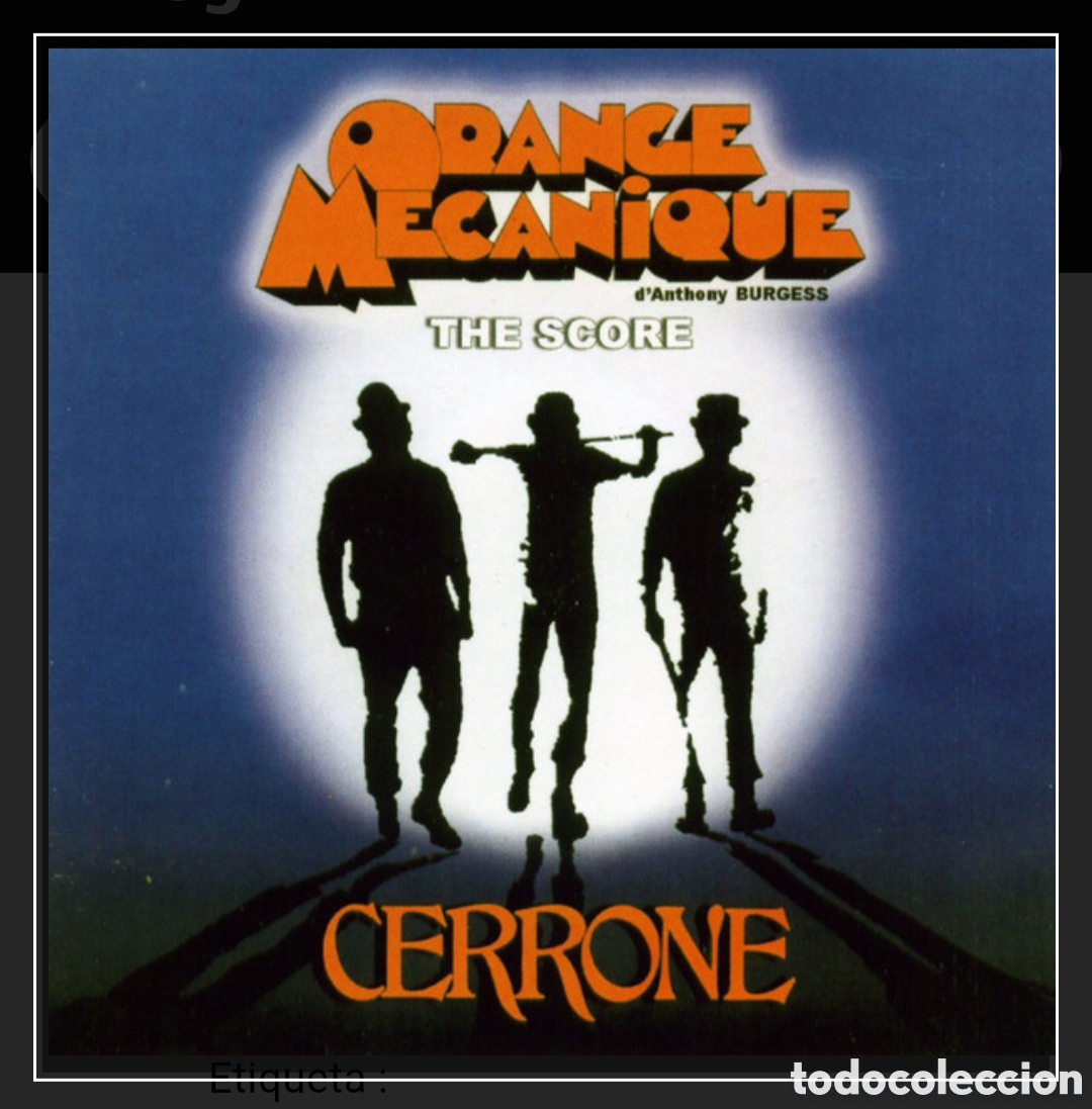 CDs de m&uacute;sica: CD,Cerrone,Orange Mecanique - Foto 1