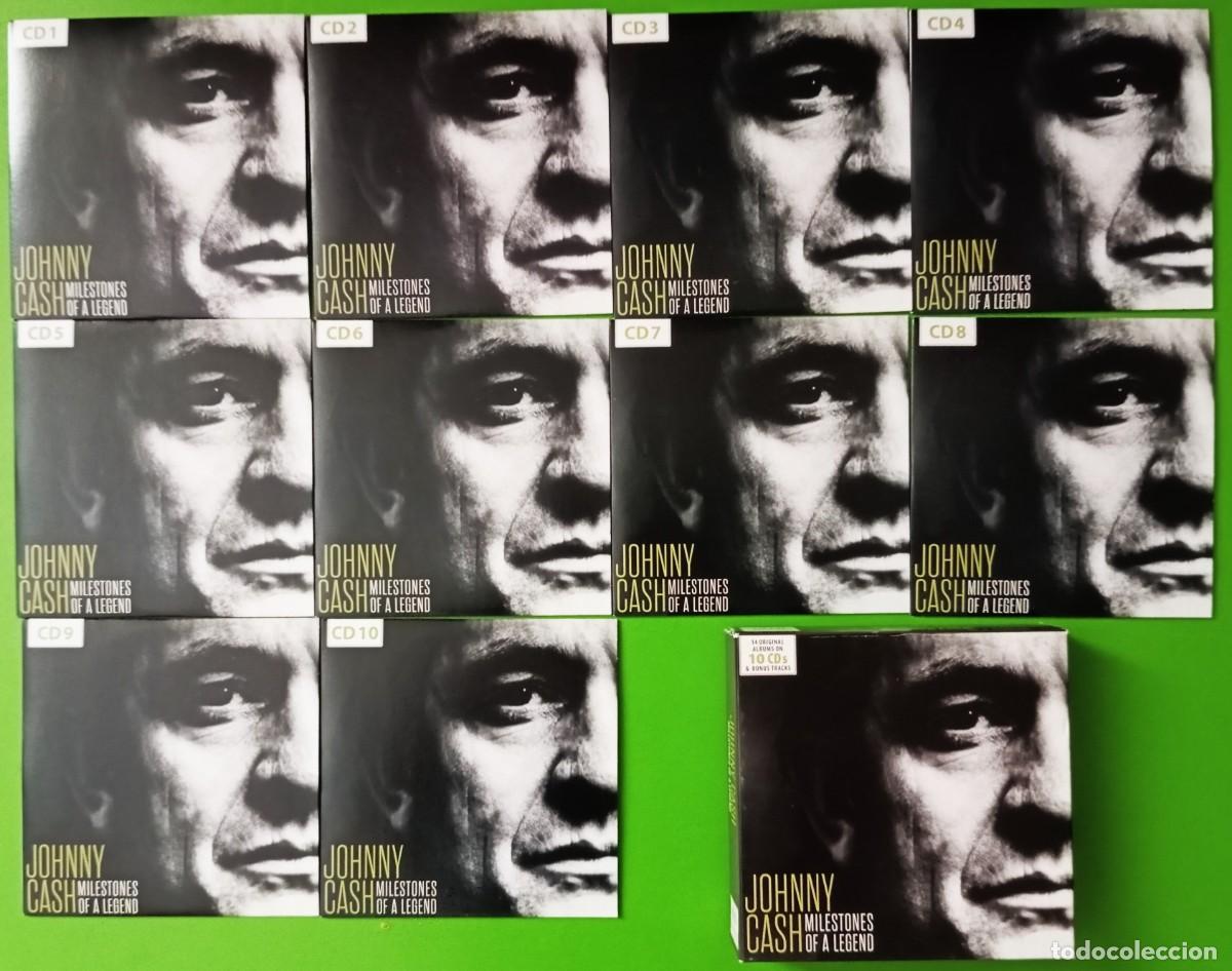 CDs de Musique: Lote JOHNNY CASH - MILESTONES OF A LEGEND. ESTUCHE CON 14 ALBUMES ORIGINALES EN 10 CDs