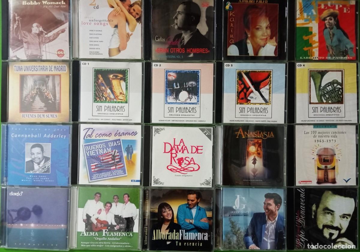 Music CDs: Lote de 20 CDs: La dama de rosa/Bobby Womack/Karina/Pepe Benavente/La Lupe/Cannomball Adderley...