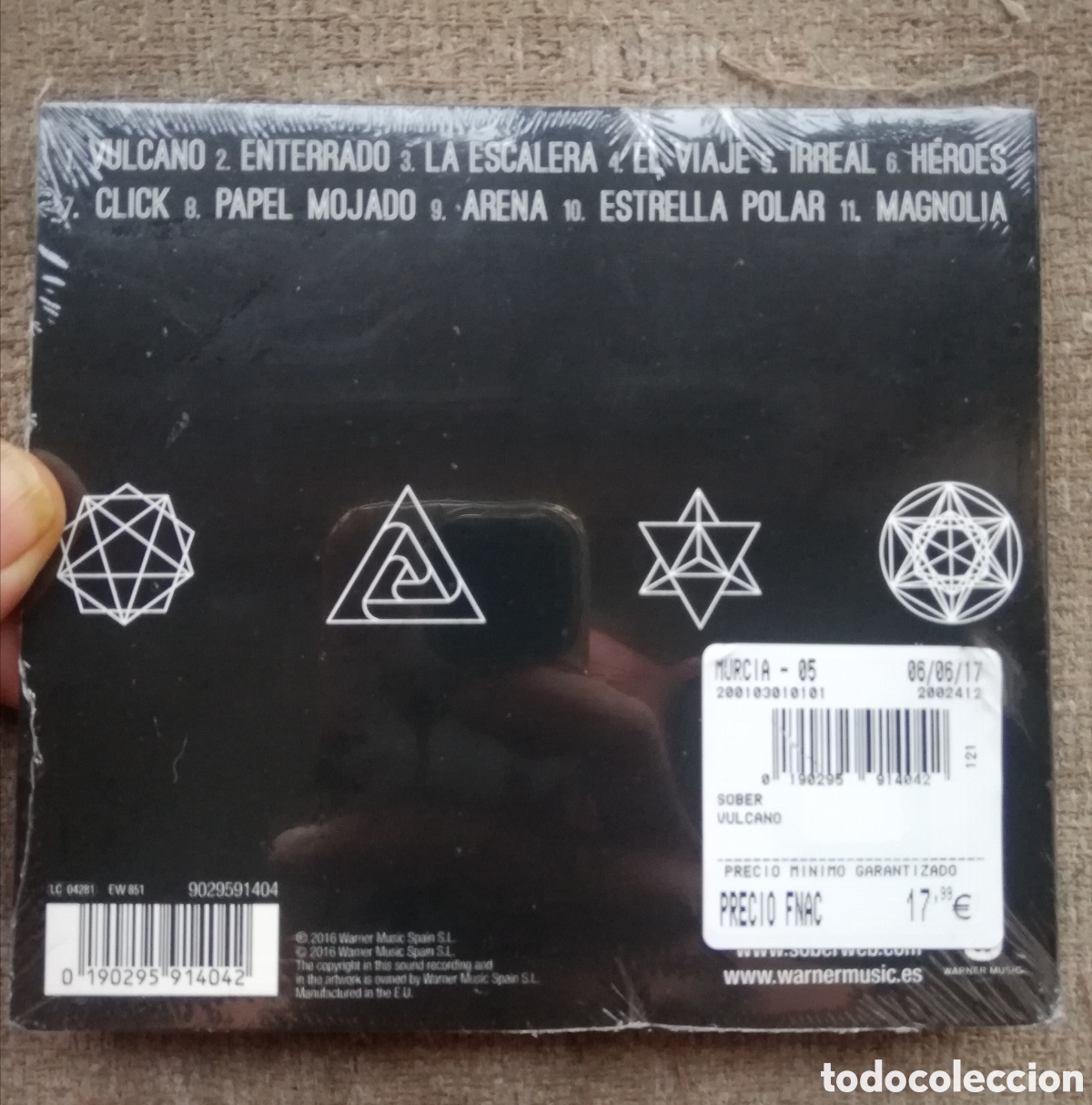 CDs de m&uacute;sica: S&ocirc;ber Sober - Vulcano. Cd digipack. Precintado - Foto 2