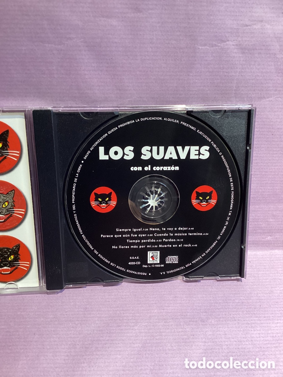 CDs de m&uacute;sica: Los Suaves - Con el Coraz&oacute;n - Cd 1996 - Foto 5