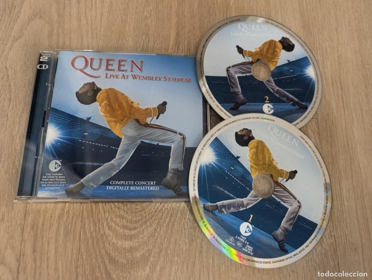 Musik-CDs: QUEEN - LIVE AT WEMBLEY STADIUM ..2 CD`S DE 2003 - UK - CON LIBRETO - PARLOPHONE - COMO NUEVO