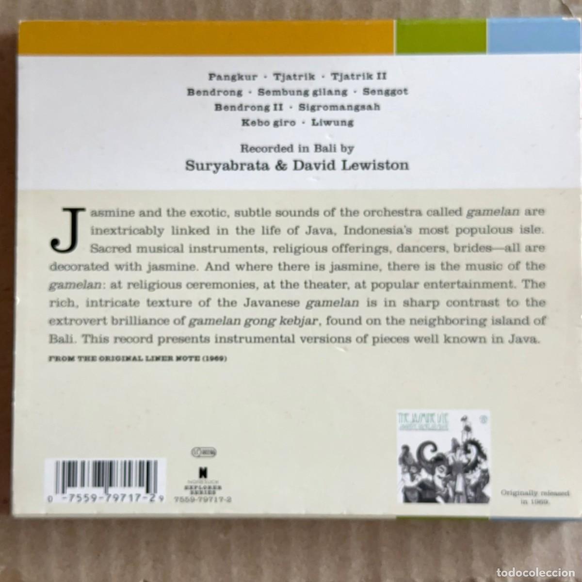 CDs de m&uacute;sica: Indonesia Java &rdquo;The Jasmine Isle: Gamelan Music&rdquo; CD - Foto 2