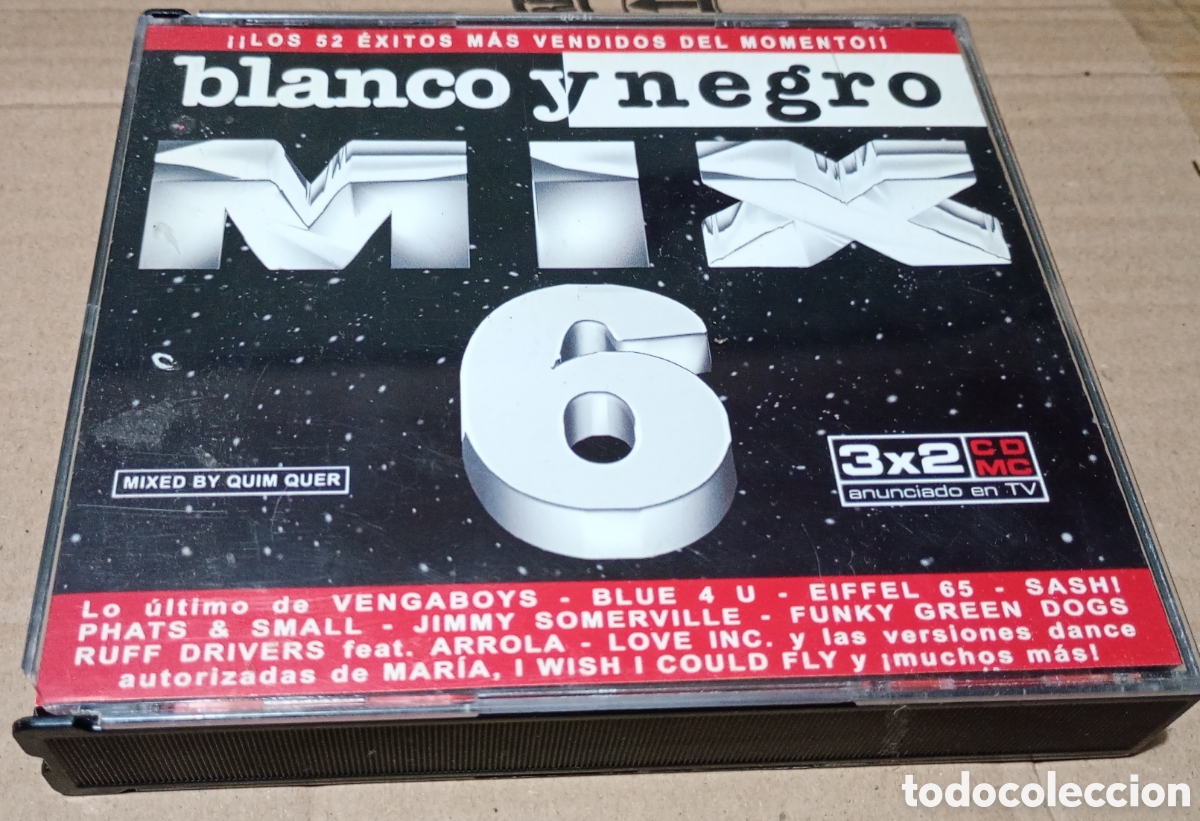 CDs de m&uacute;sica: Blanco y negro mix 6 CD 3 discos