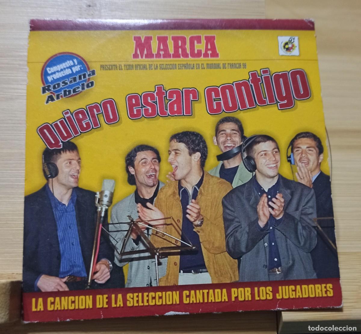 Music CDs: CD Single Quiero Estar Contigo Rosana Marca Seleccion Espanola Mundial Francia 98 Raimundo Amador