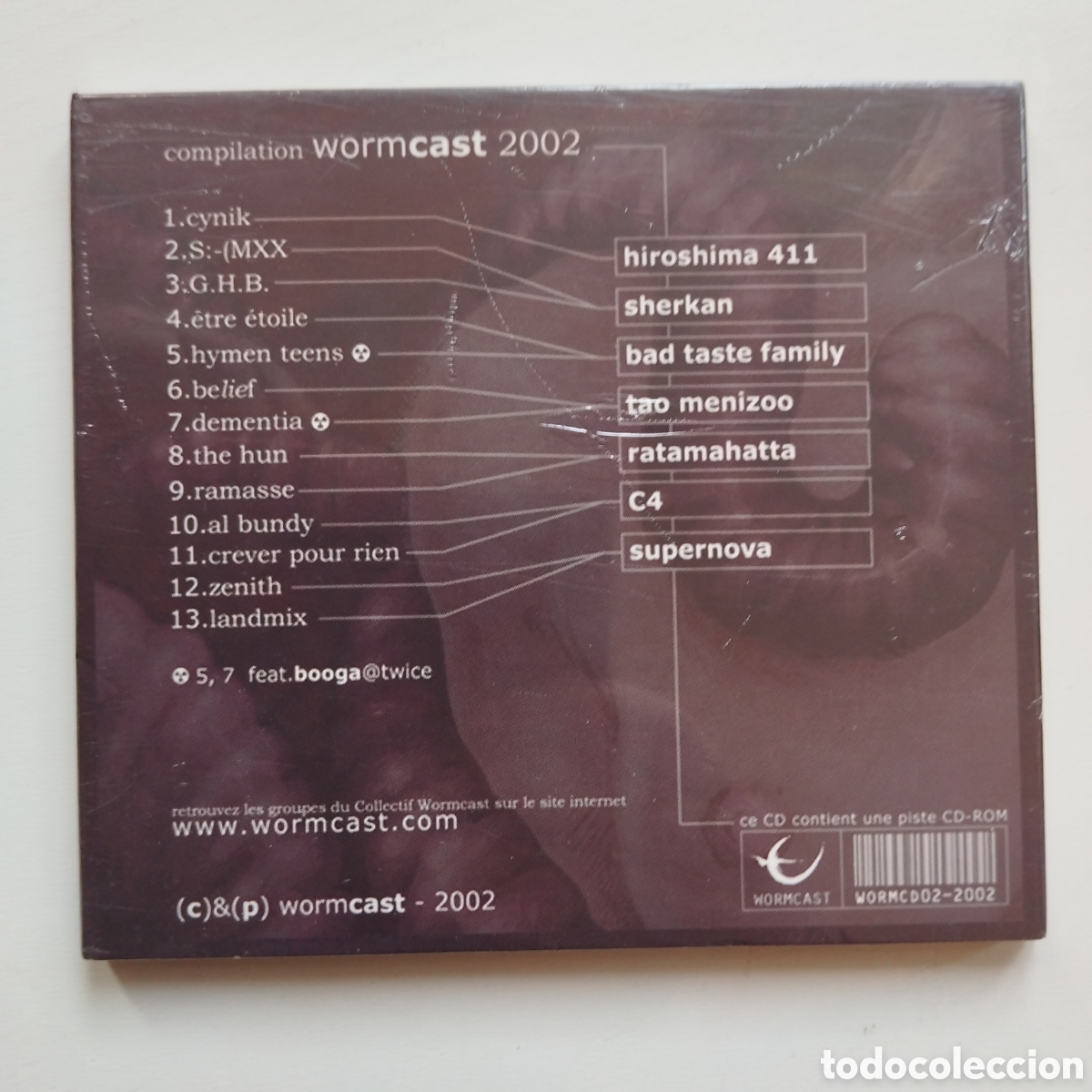 CDs de m&uacute;sica: WORMCAST COMPILATION CD 2002 PRECINTADO - Foto 2