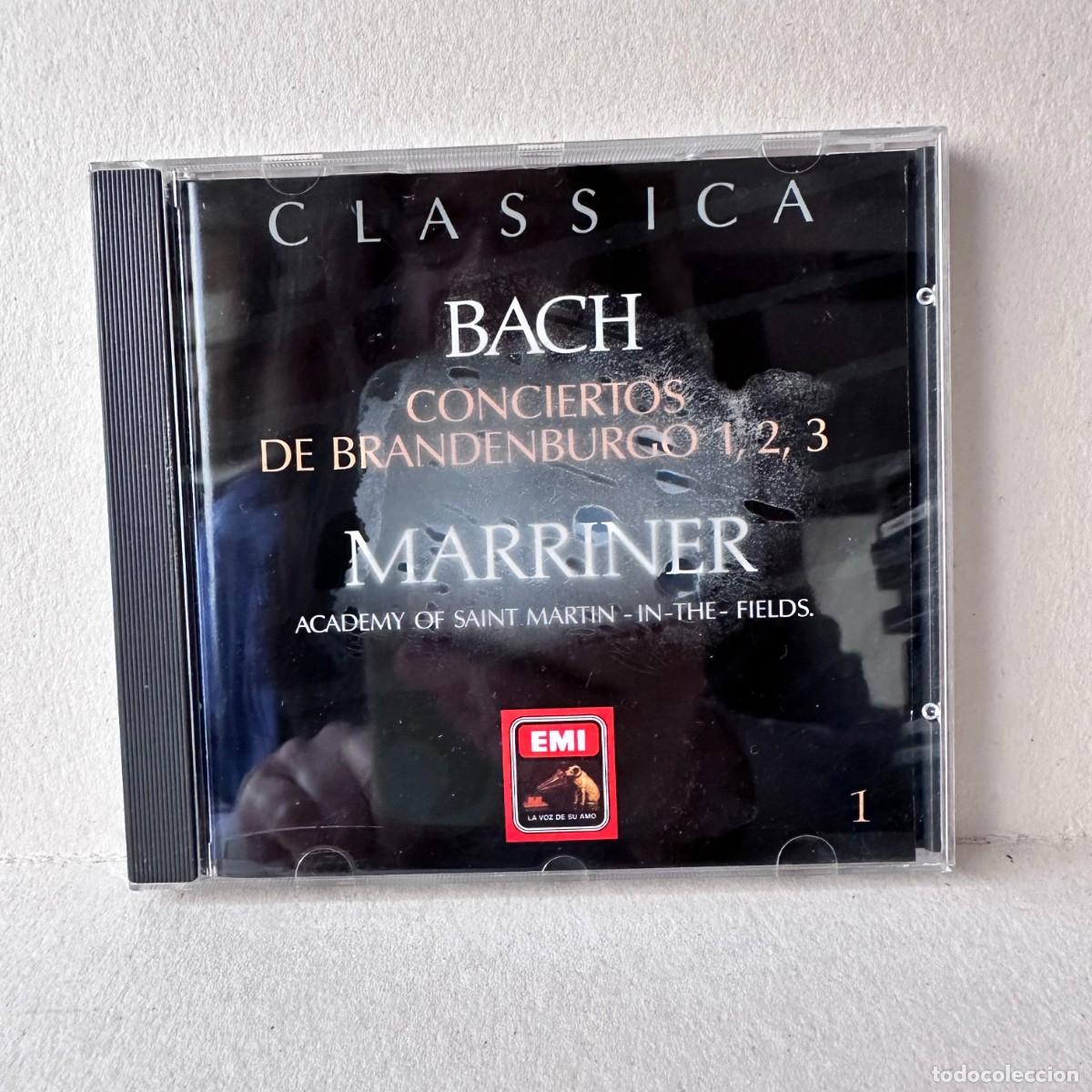 Music CDs: Bach - Sir Neville Marriner - Conciertos De Brandenburgo 1,2,3 (CD)