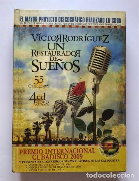 CDs de Musique: V&iacute;ctor Rodr&iacute;guez. Un restaurador de sue&ntilde;os. 55 canciones. Libro + 4 CD + 1 DVD