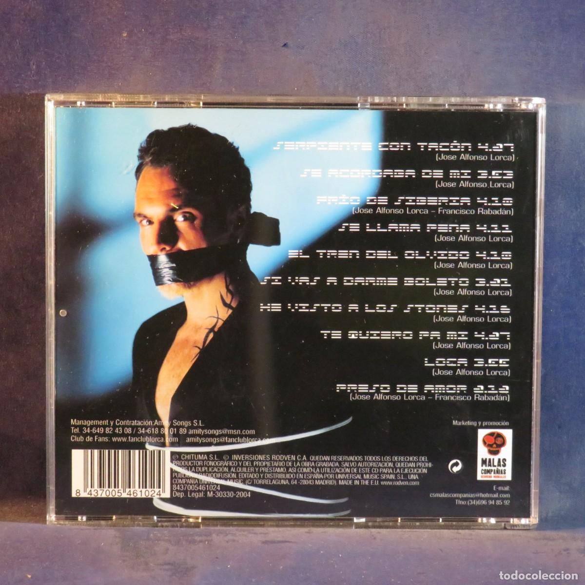 CDs de m&uacute;sica: JOS&Eacute; ALFONSO LORCA &ndash; SERPIENTE CON TAC&Oacute;N - CD - Foto 2