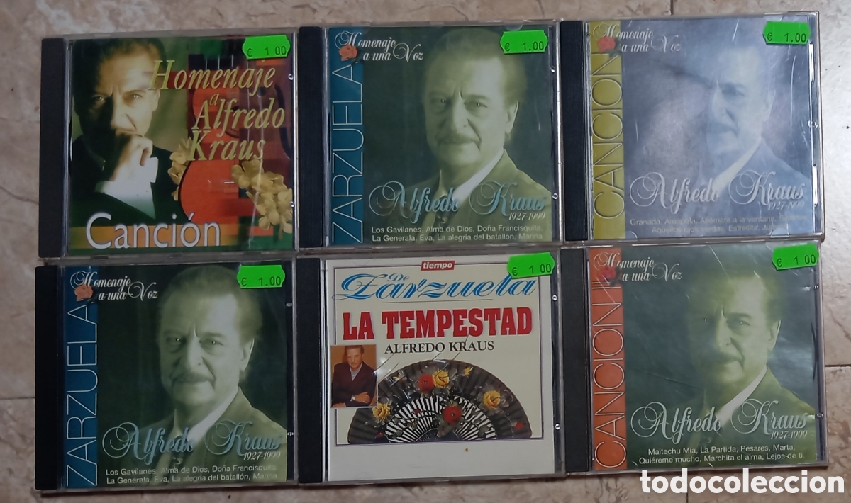 CD de M&uacute;sica: LOTE CD ZARZUELA CANCION ALFREDO KRAUS
