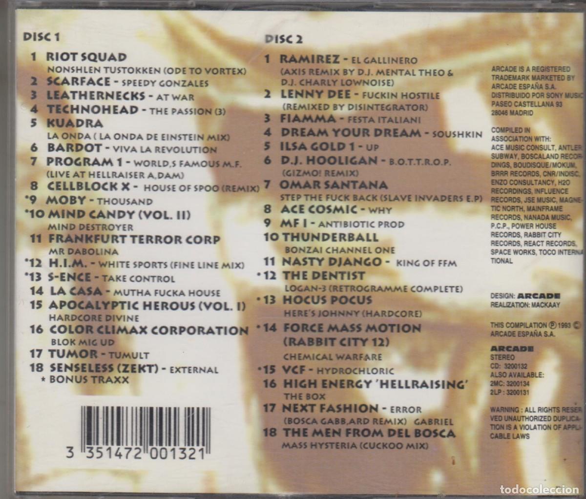 CDs de m&uacute;sica: Thunderdome doble cd 1993 Spain - Foto 2