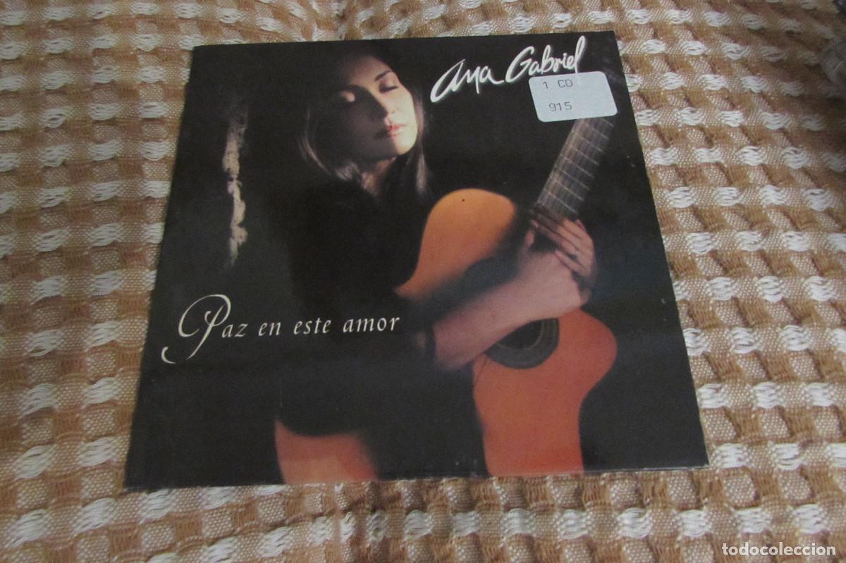 Music CDs: ANA GABRIEL-PAZ EN ESTE AMOR CD SINGLE