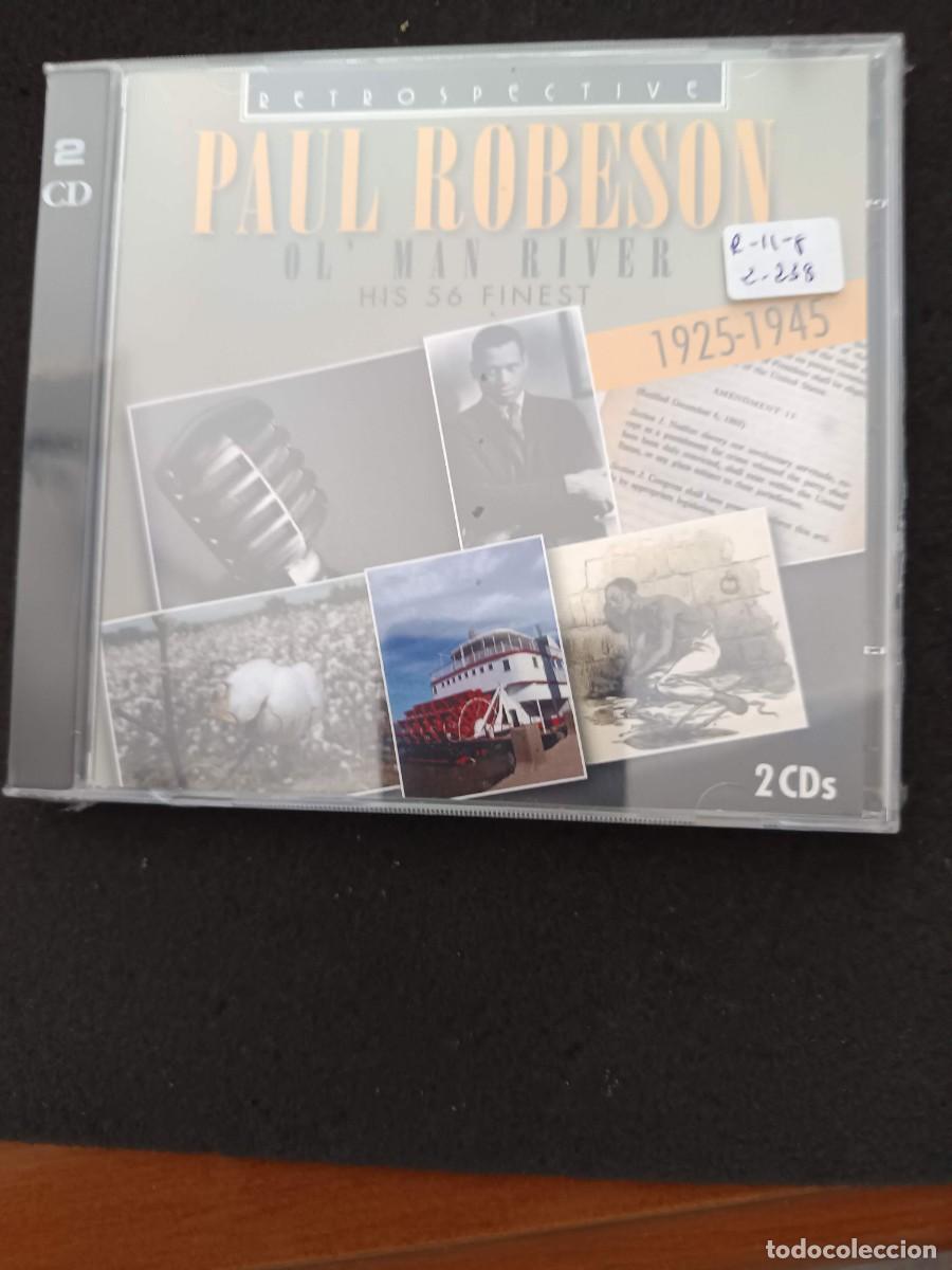 CDs de m&uacute;sica: 2 CD. PAUL ROBESON: OL' MAN RIVER. HIS 56 FINEST. 1925-1945 (RETROSPECTIVE)