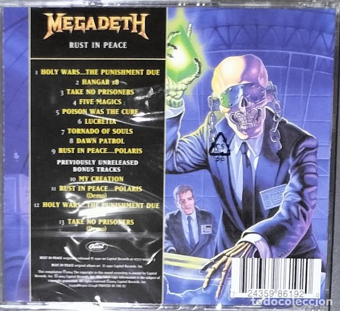 CDs de m&uacute;sica: Megadeth - Rust in Peace - CD Nuevo, precintado. - Foto 2